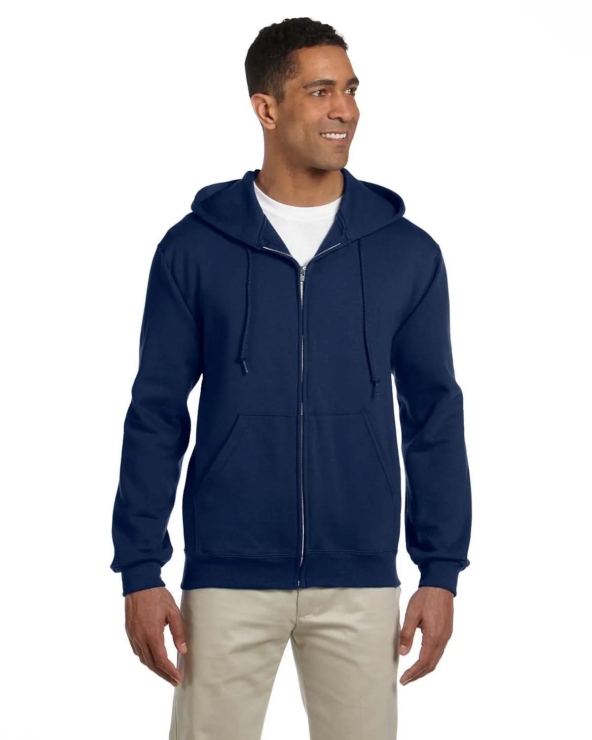Adult Super Sweats® NuBlend® Fleece Full-Zip Hooded Sweatshirt 4 of 14