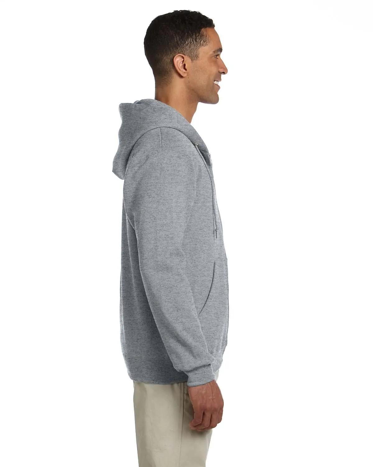 Adult Super Sweats® NuBlend® Fleece Full-Zip Hooded Sweatshirt 7 of 14