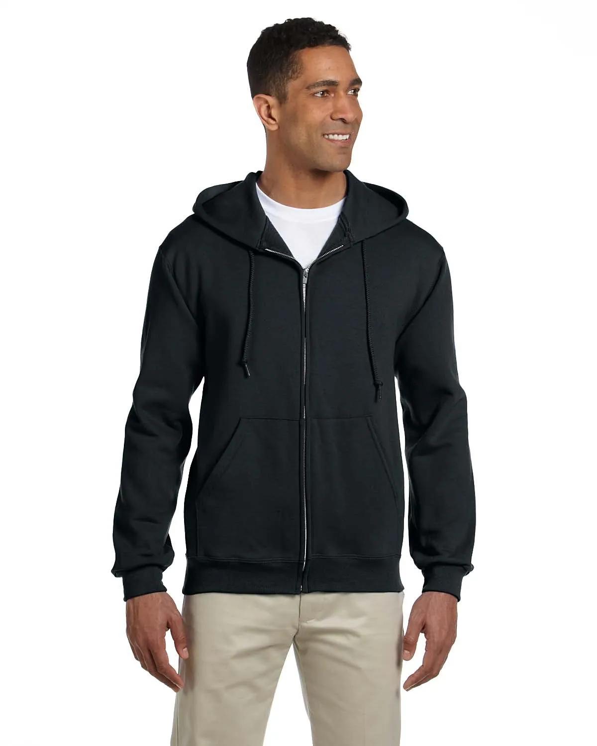 Adult Super Sweats® NuBlend® Fleece Full-Zip Hooded Sweatshirt 4 of 14