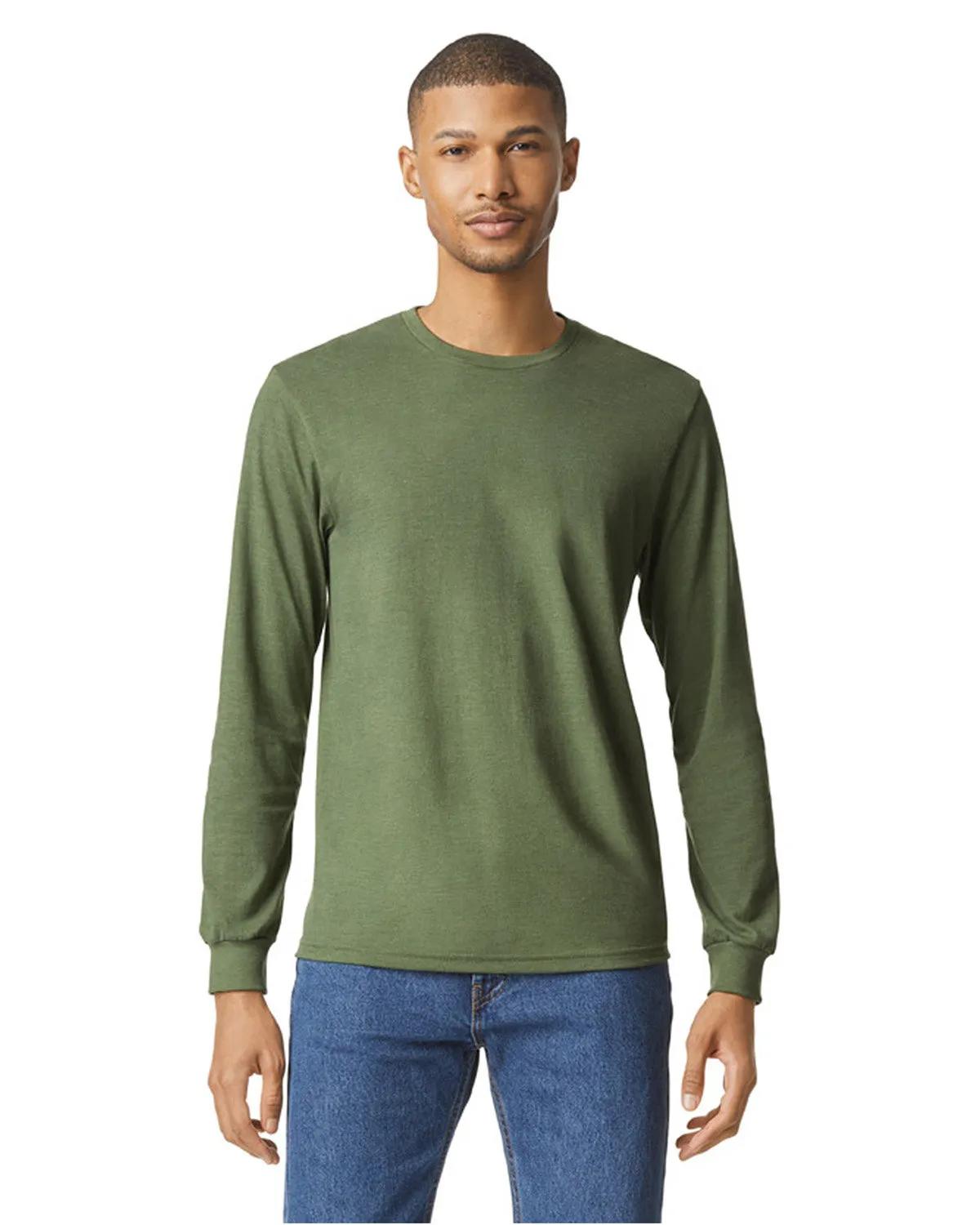 Unisex Softstyle CVC Long Sleeve T-Shirt 1 of 17
