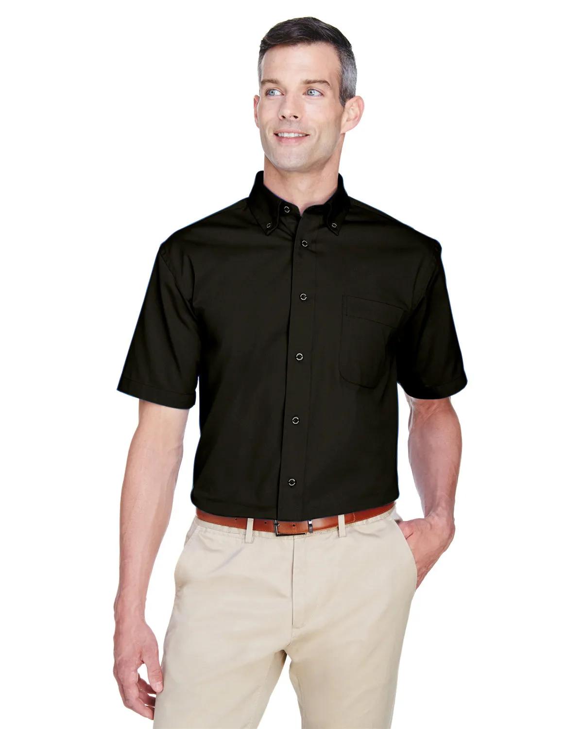 Men's Easy Blend™ Short-Sleeve Twill Shirt with Stain-Release 2 of 35