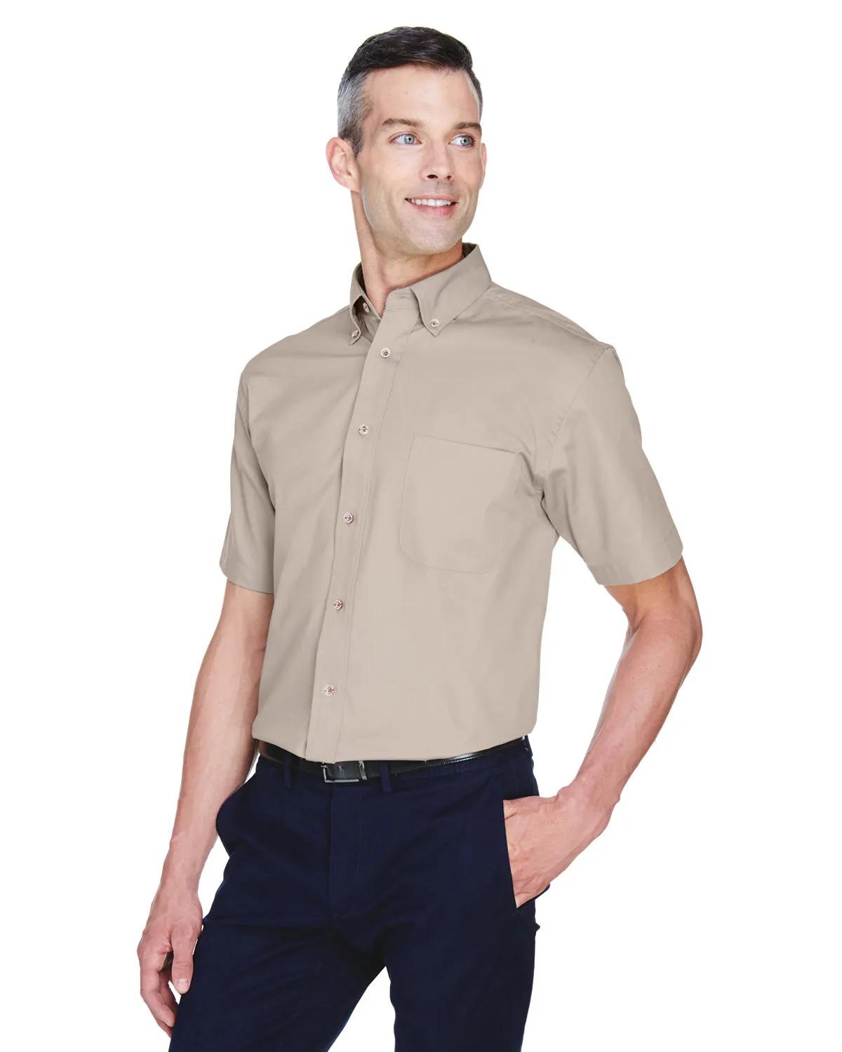 Men's Easy Blend™ Short-Sleeve Twill Shirt with Stain-Release 26 of 35