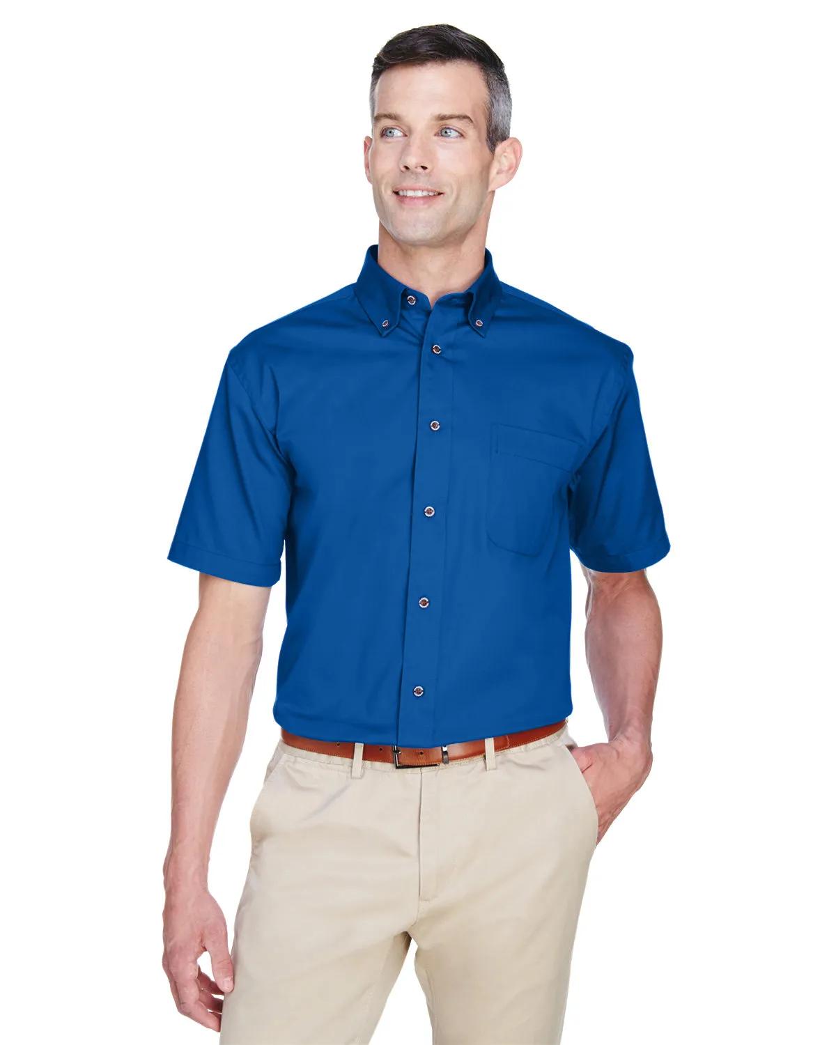 Men's Easy Blend™ Short-Sleeve Twill Shirt with Stain-Release 3 of 35