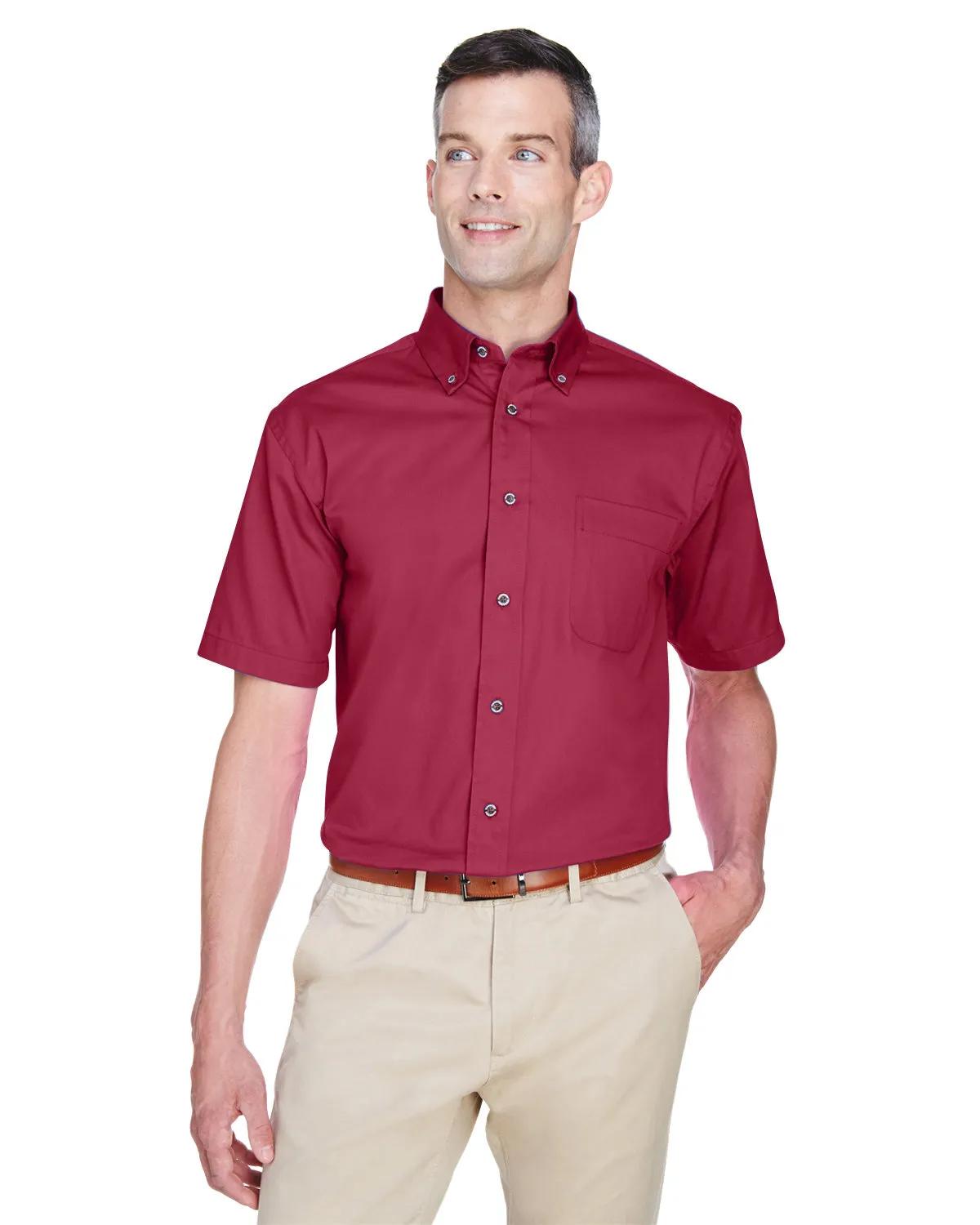 Men's Easy Blend™ Short-Sleeve Twill Shirt with Stain-Release 4 of 35