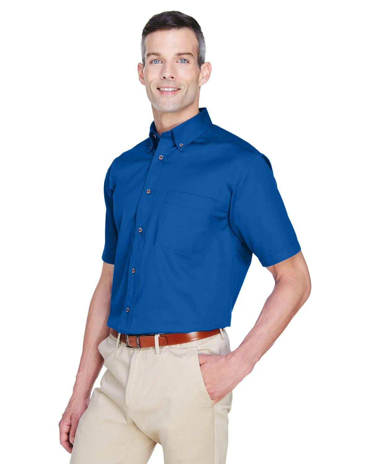 Men's Easy Blend™ Short-Sleeve Twill Shirt with Stain-Release 17 of 35