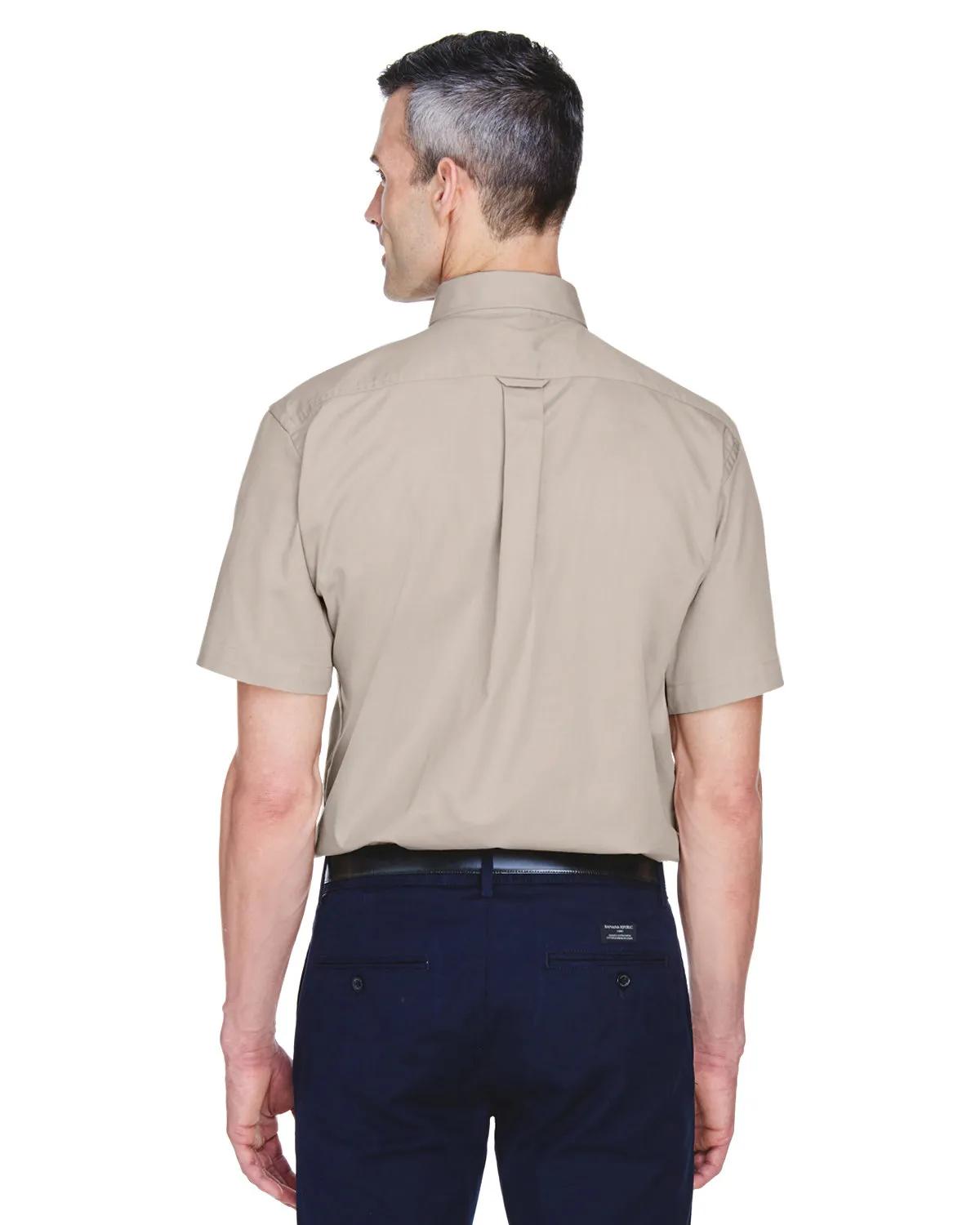 Men's Easy Blend™ Short-Sleeve Twill Shirt with Stain-Release 27 of 35