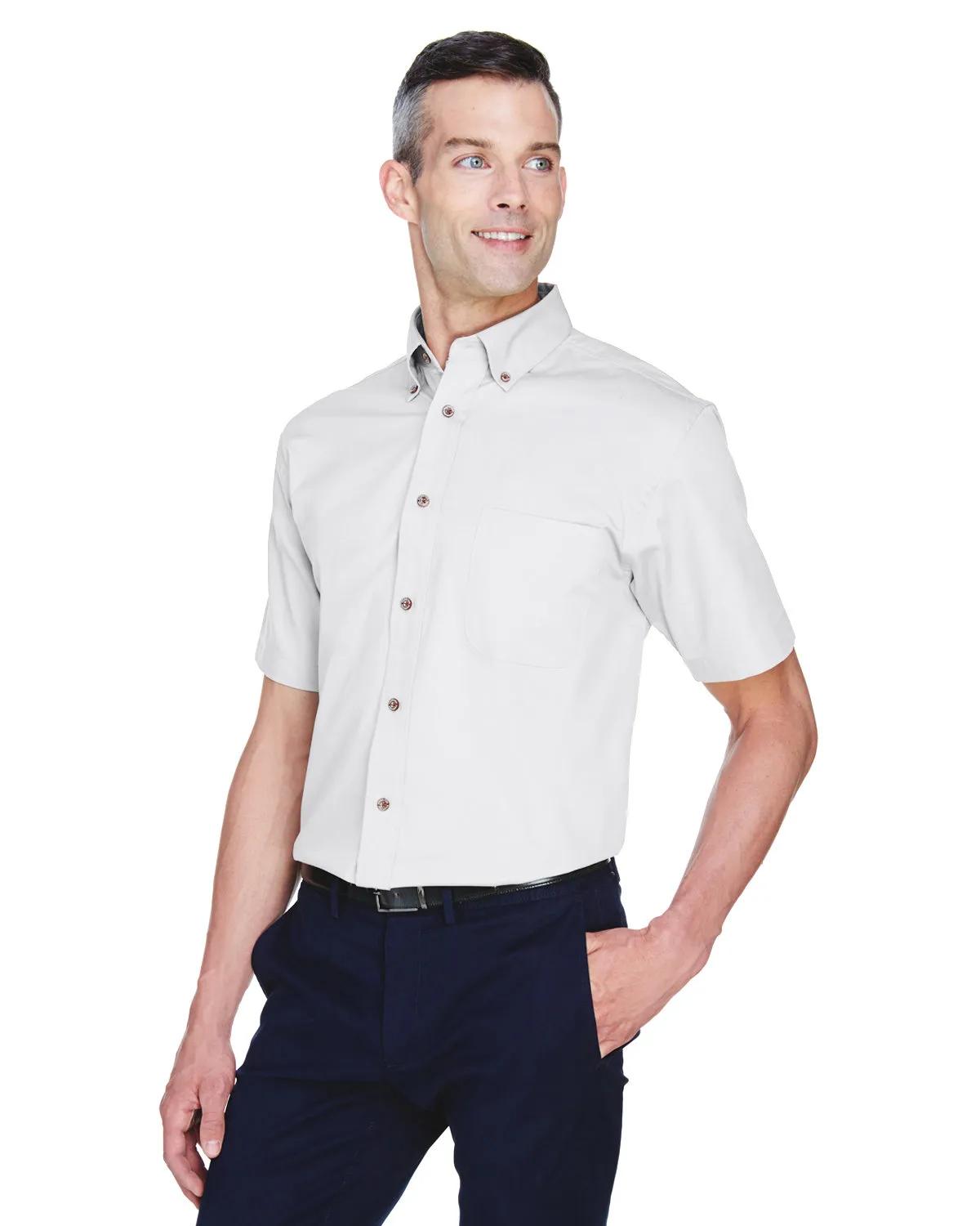 Men's Easy Blend™ Short-Sleeve Twill Shirt with Stain-Release 10 of 35