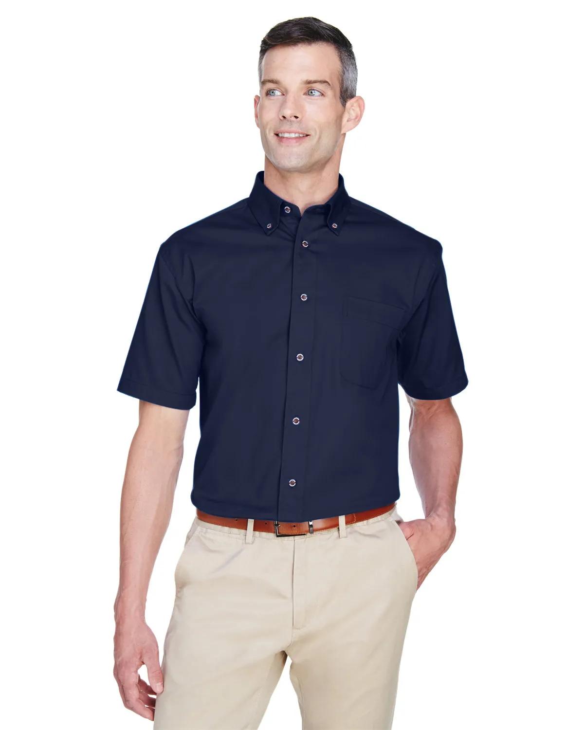 Men's Easy Blend™ Short-Sleeve Twill Shirt with Stain-Release 5 of 35