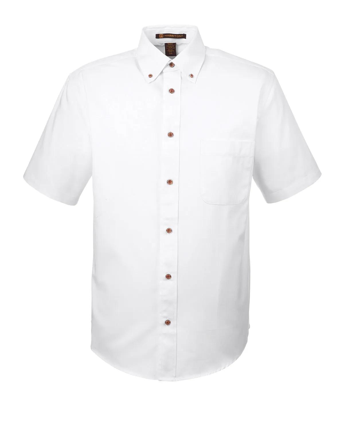 Men's Easy Blend™ Short-Sleeve Twill Shirt with Stain-Release 7 of 35