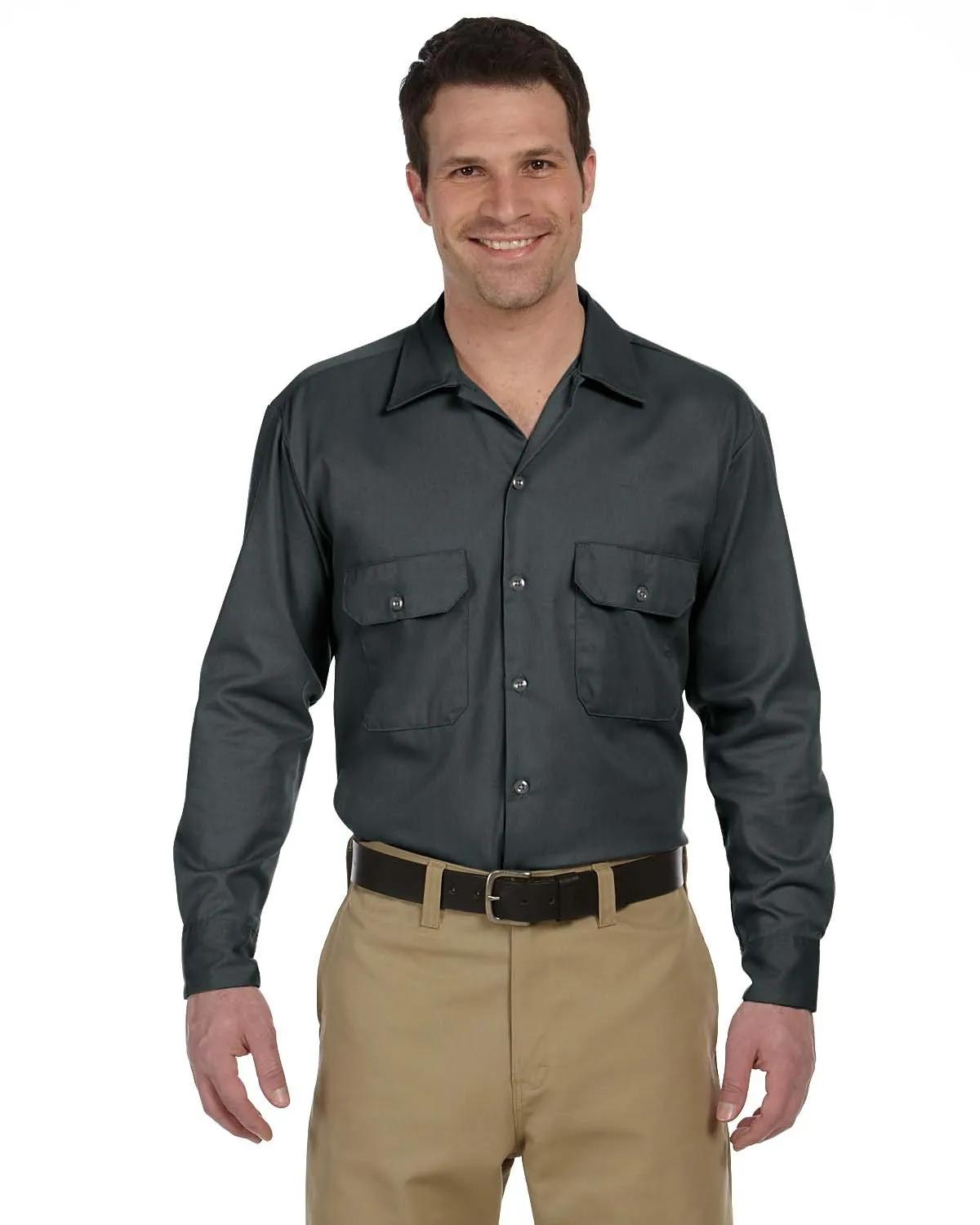 Unisex Long-Sleeve Work Shirt 6 of 40
