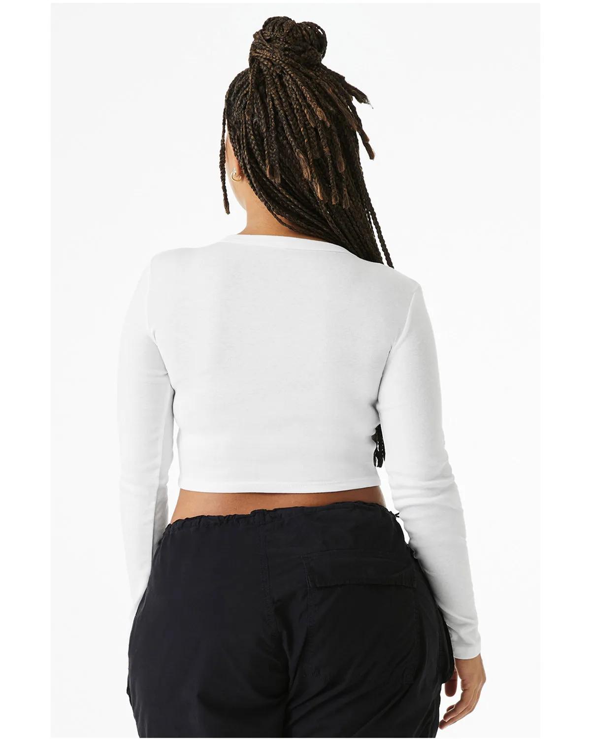 Ladies' Micro Ribbed Long Sleeve Baby T-Shirt 5 of 29