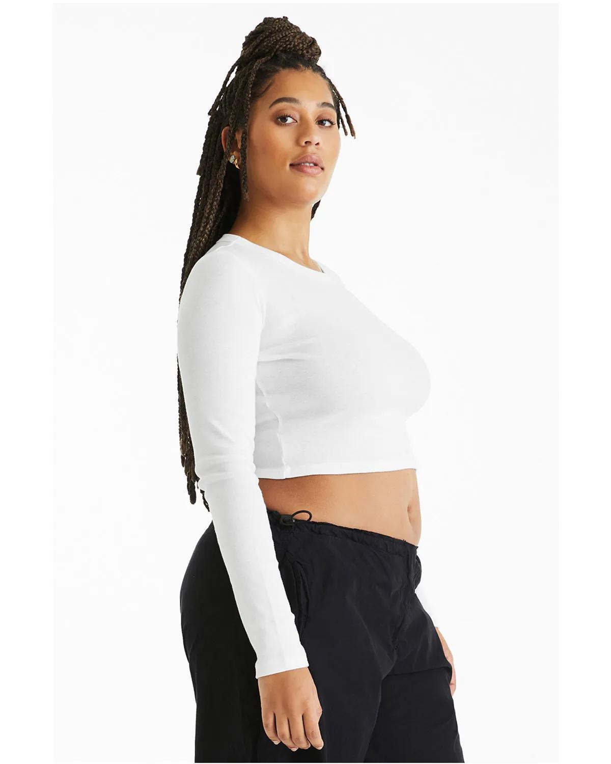 Ladies' Micro Ribbed Long Sleeve Baby T-Shirt 6 of 29