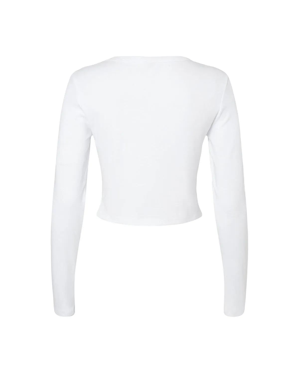 Ladies' Micro Ribbed Long Sleeve Baby T-Shirt 13 of 29