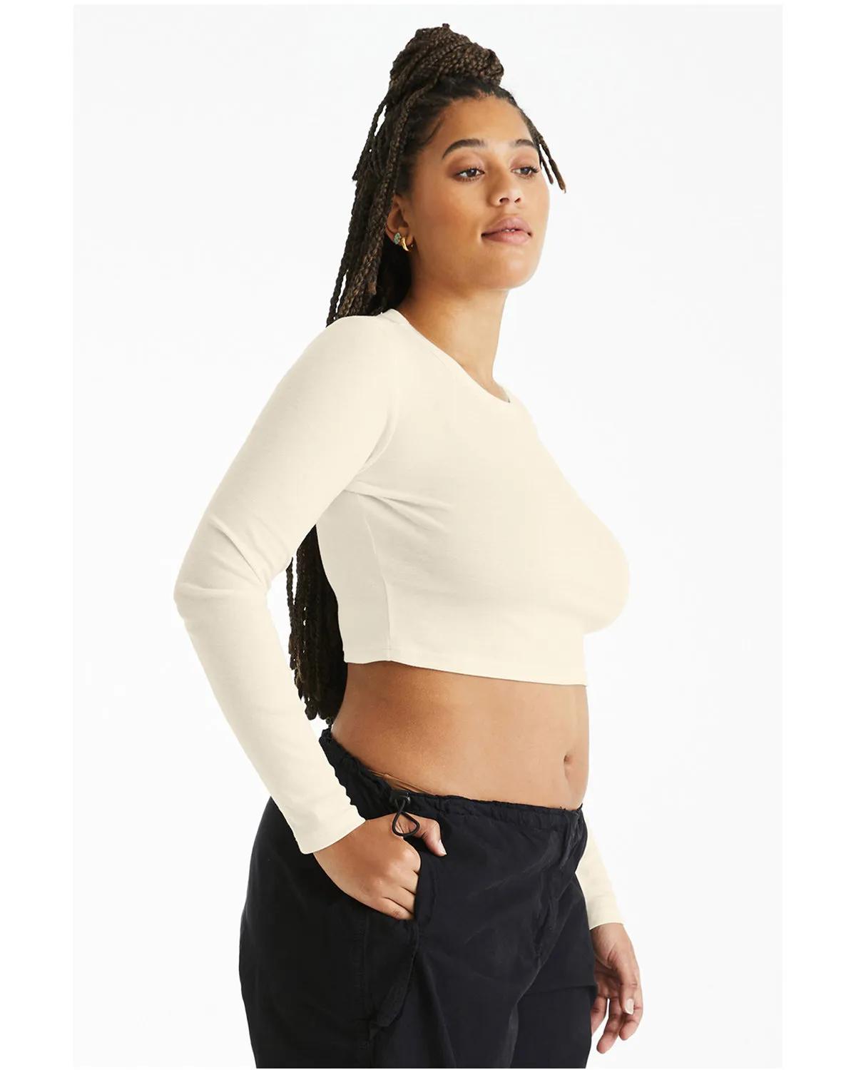 Ladies' Micro Ribbed Long Sleeve Baby T-Shirt 21 of 29