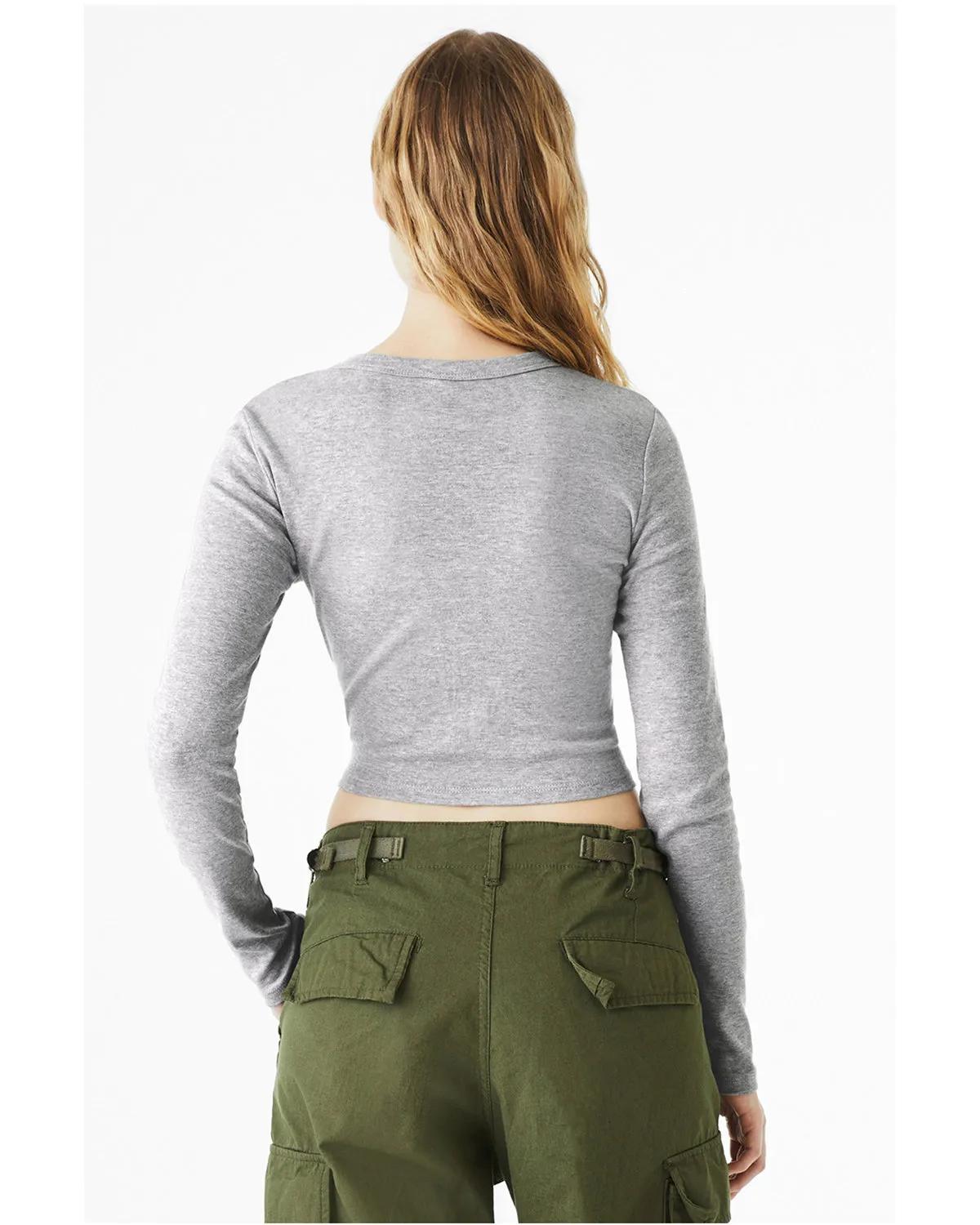 Ladies' Micro Ribbed Long Sleeve Baby T-Shirt 24 of 29