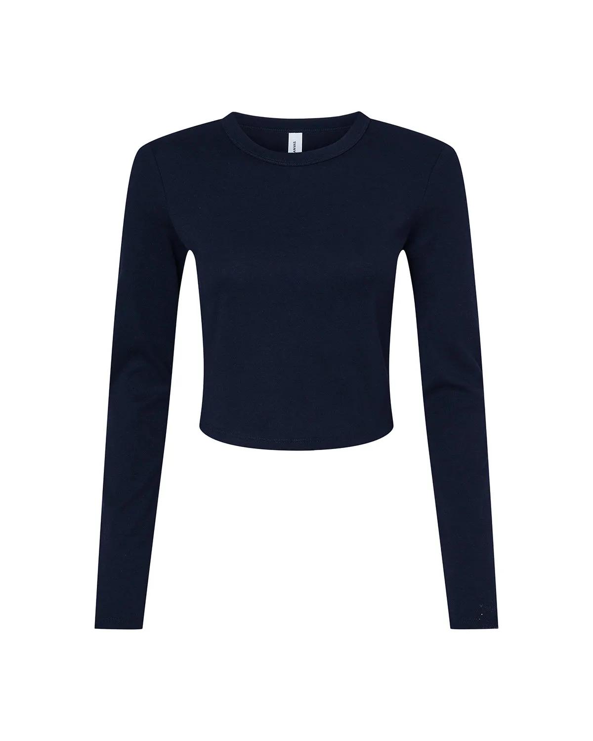Ladies' Micro Ribbed Long Sleeve Baby T-Shirt 17 of 29