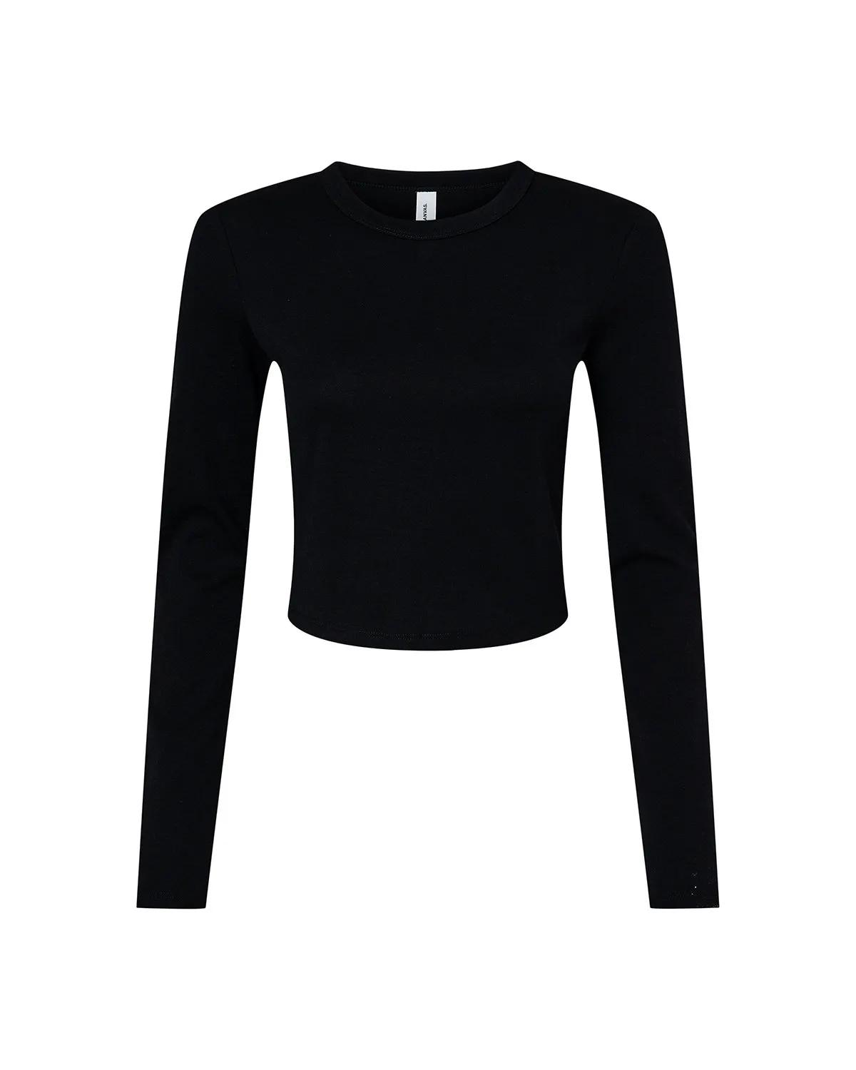 Ladies' Micro Ribbed Long Sleeve Baby T-Shirt 9 of 29