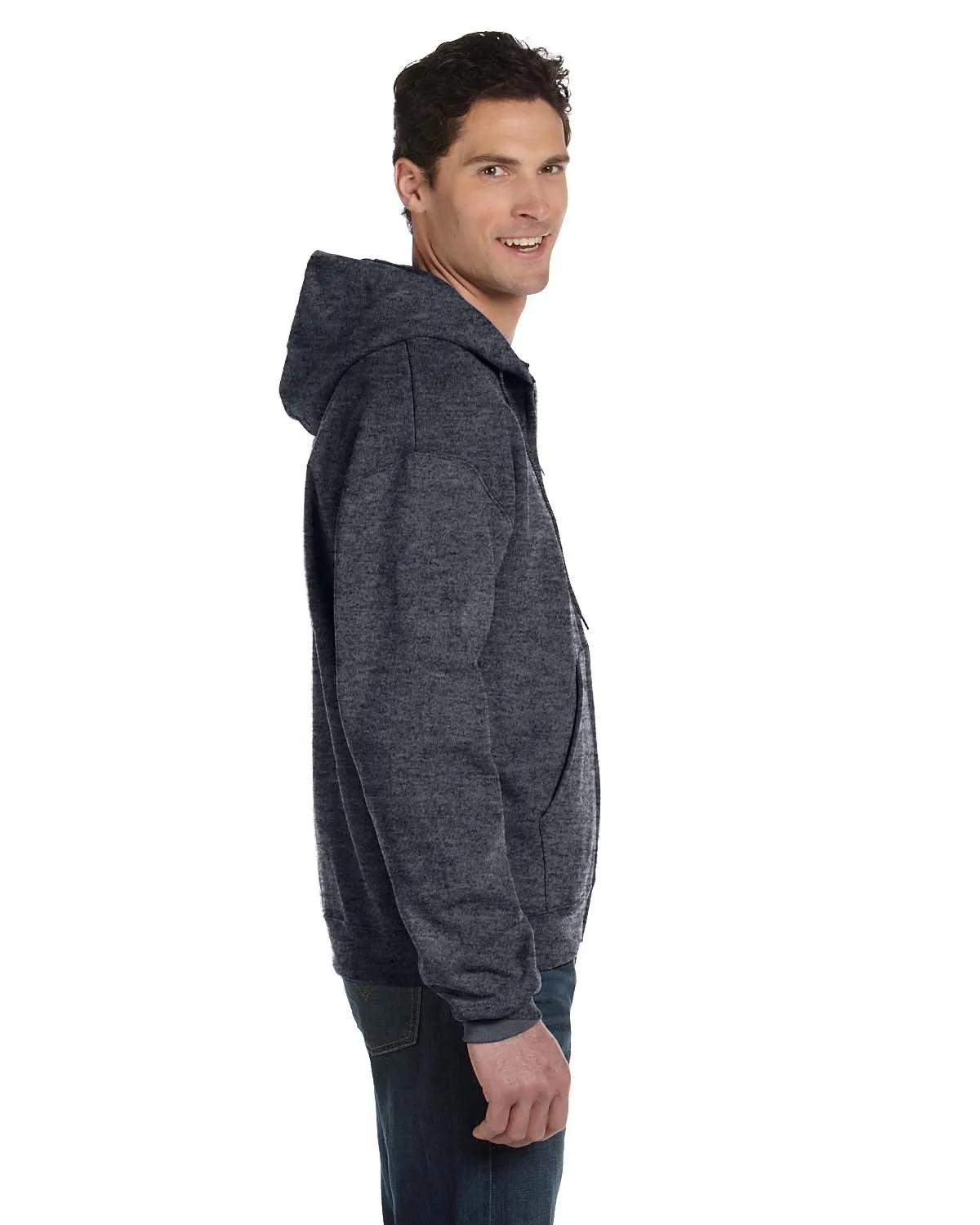 Adult Powerblend® Full-Zip Hooded Sweatshirt 9 of 47