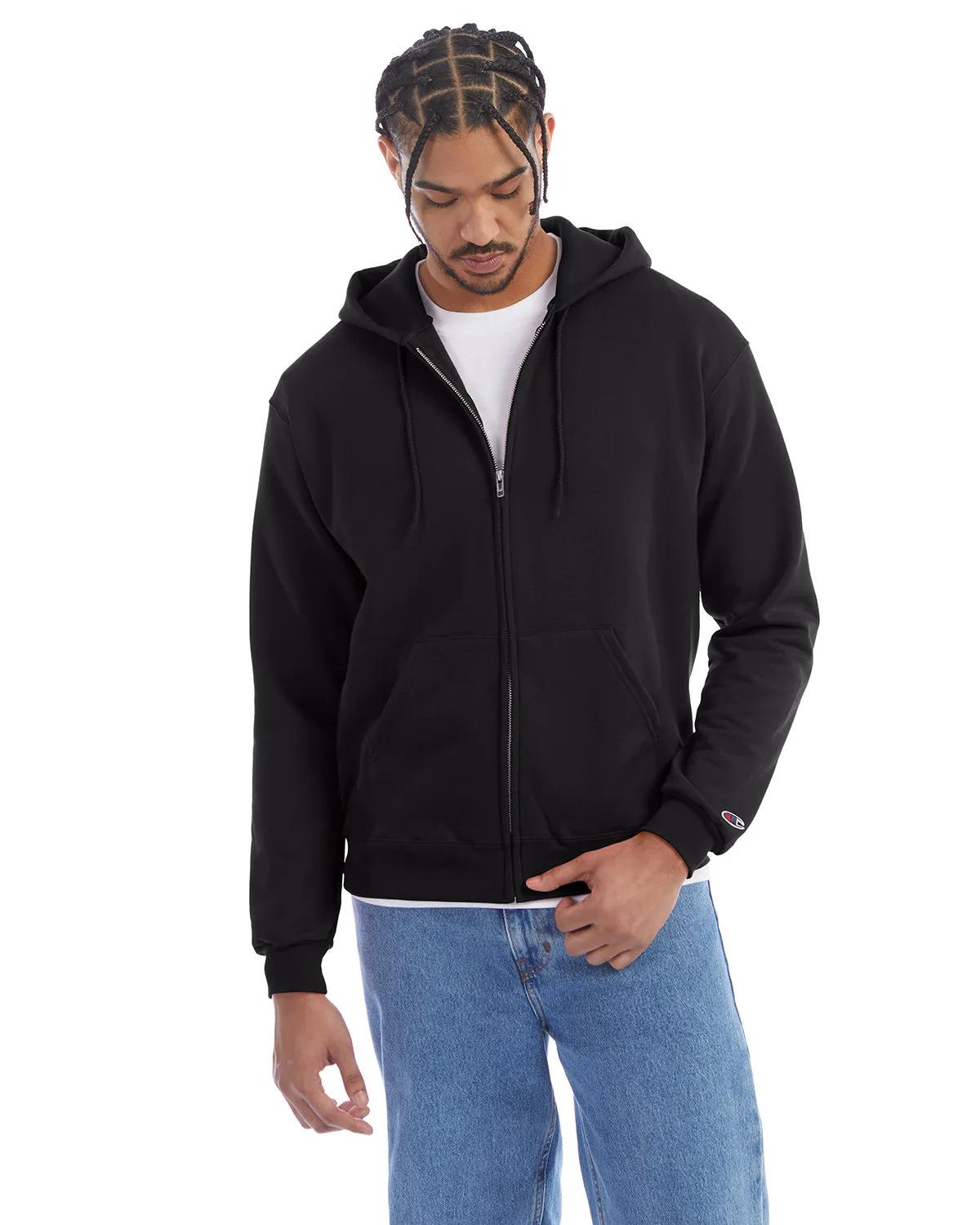 Adult Powerblend® Full-Zip Hooded Sweatshirt 7 of 47