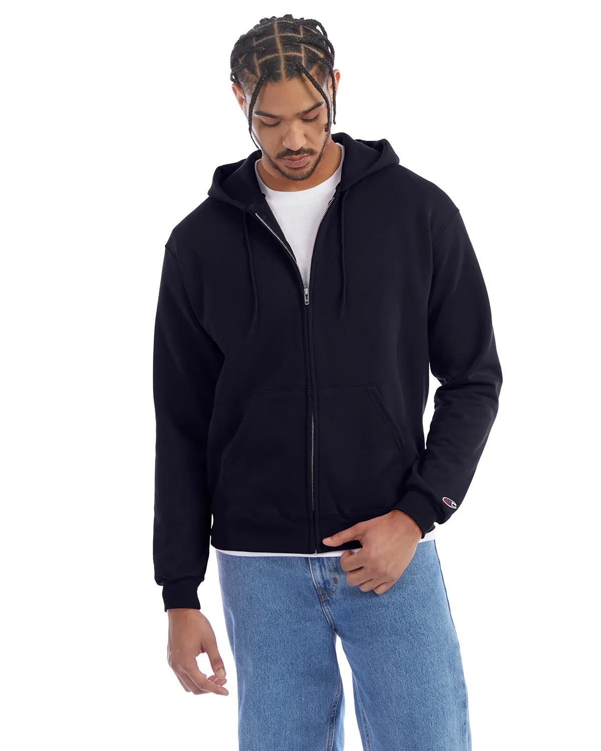 Adult Powerblend® Full-Zip Hooded Sweatshirt 2 of 47