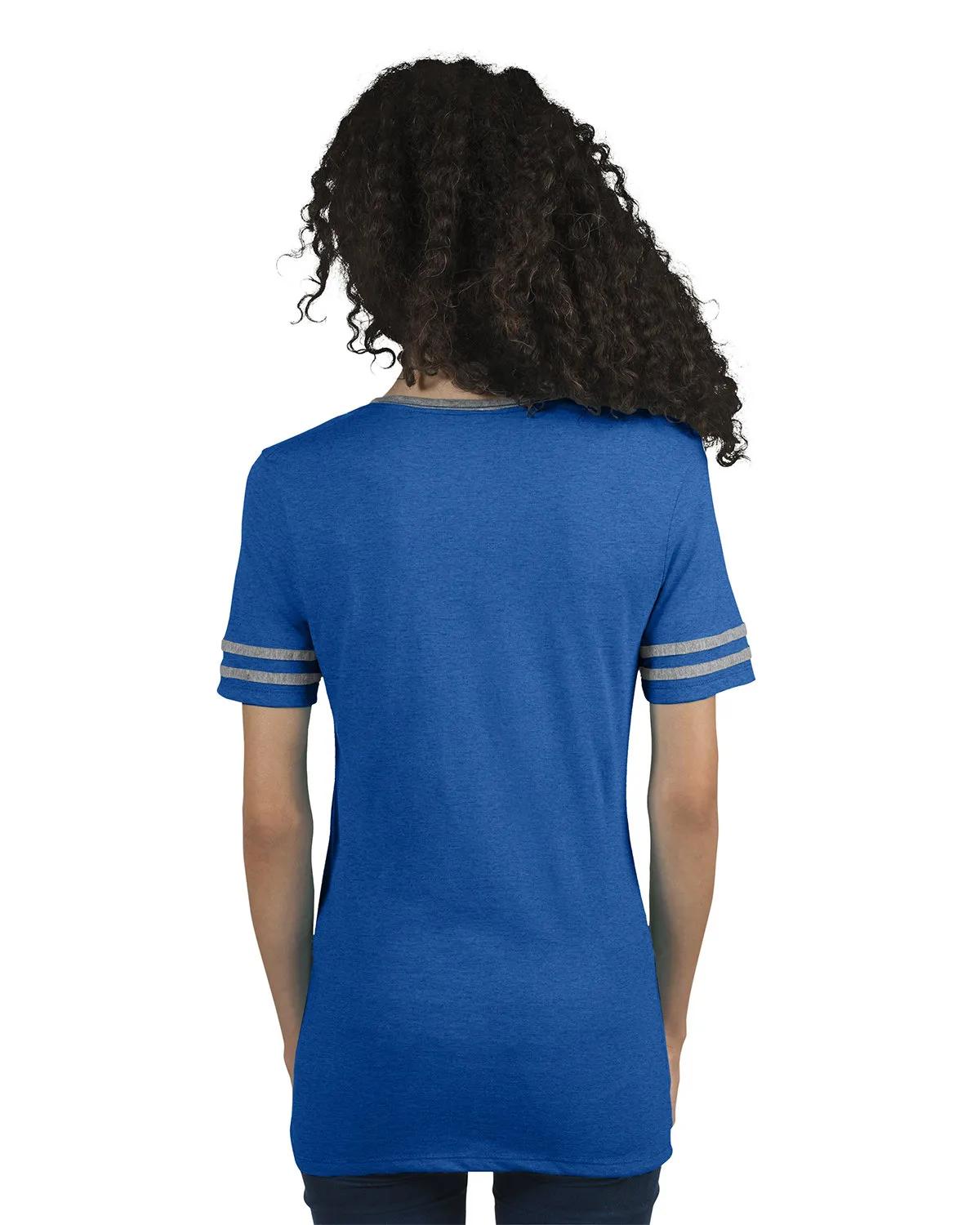 Ladies' TRI-BLEND Varsity V-Neck T-Shirt 17 of 17