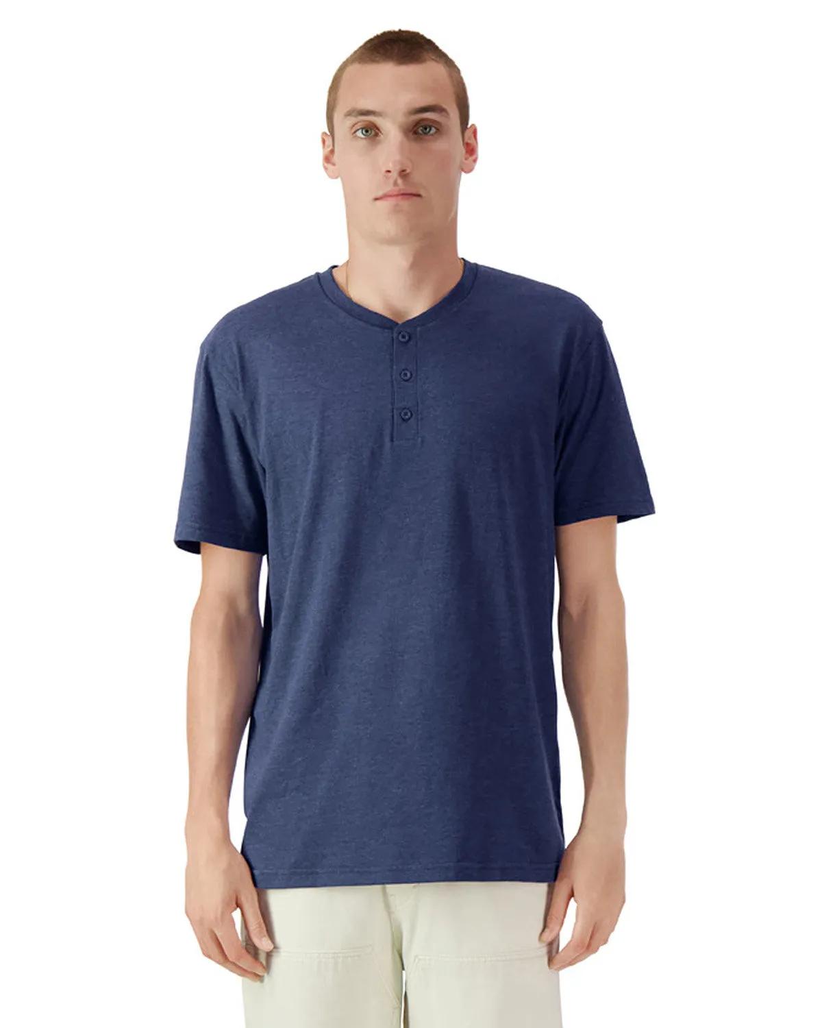 Unisex CVC Henley T-Shirt 1 of 14