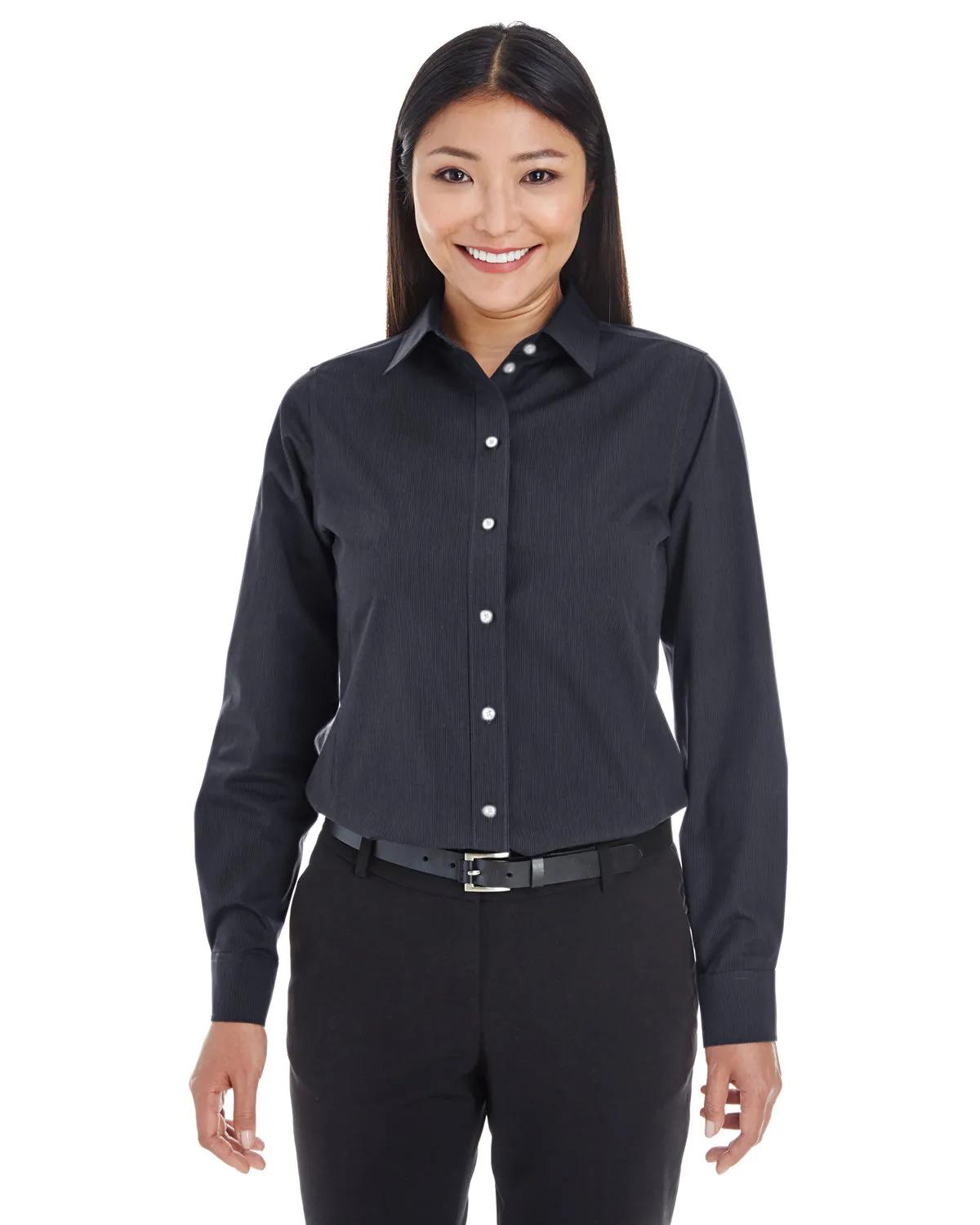 Ladies' Crown Collection® Striped Woven Shirt 3 of 14