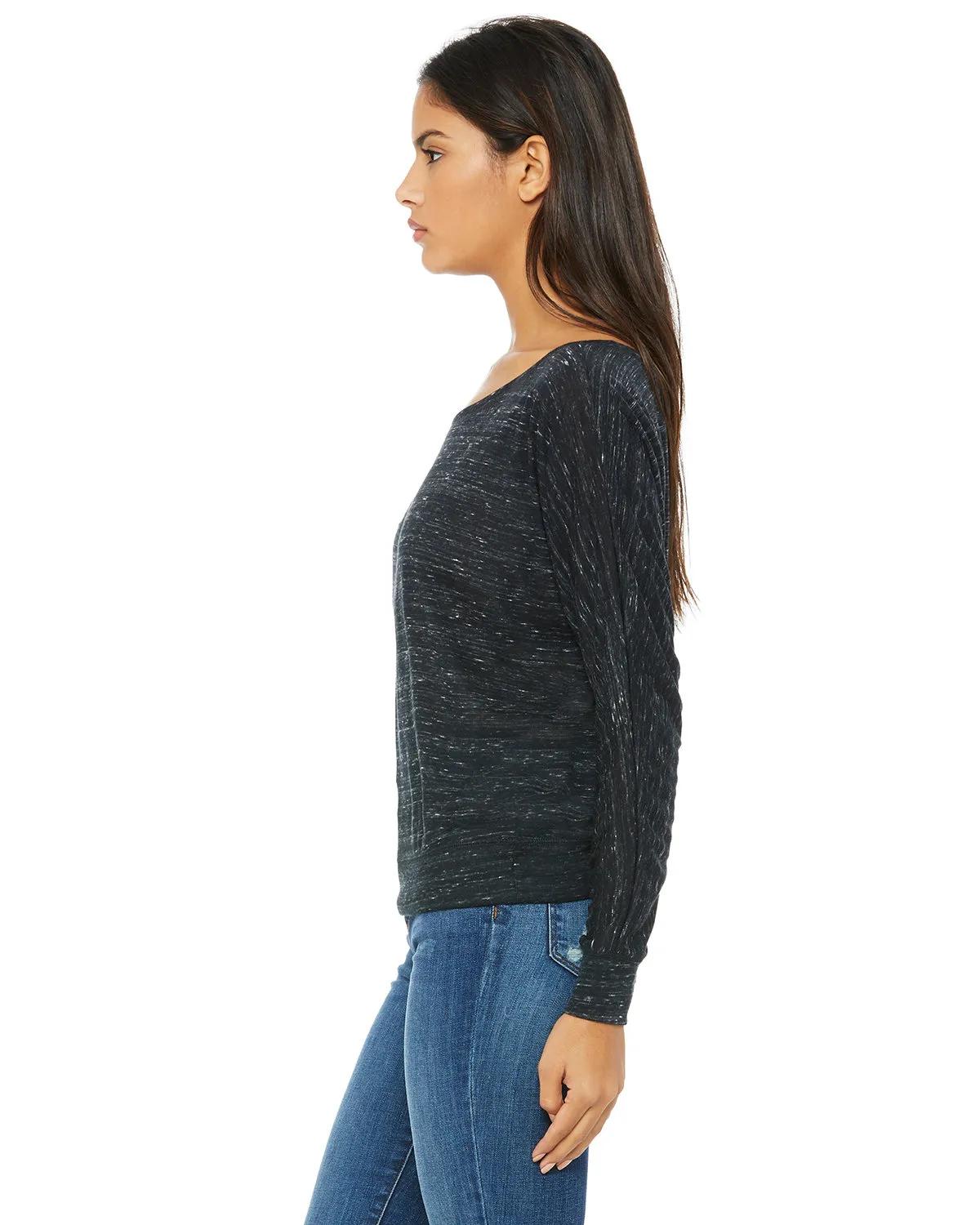 Ladies' Flowy Long-Sleeve Off Shoulder T-Shirt 34 of 45