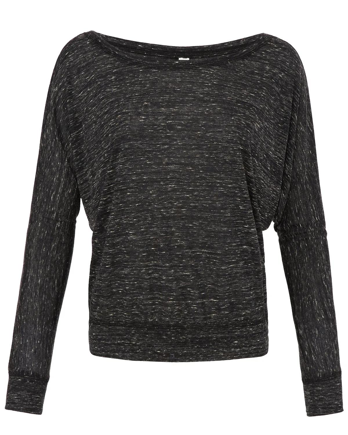 Ladies' Flowy Long-Sleeve Off Shoulder T-Shirt 40 of 45