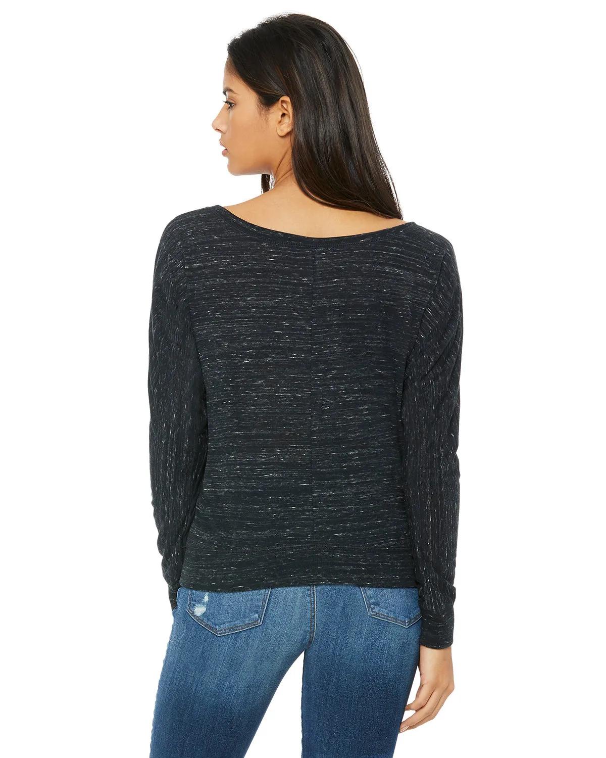 Ladies' Flowy Long-Sleeve Off Shoulder T-Shirt 33 of 45