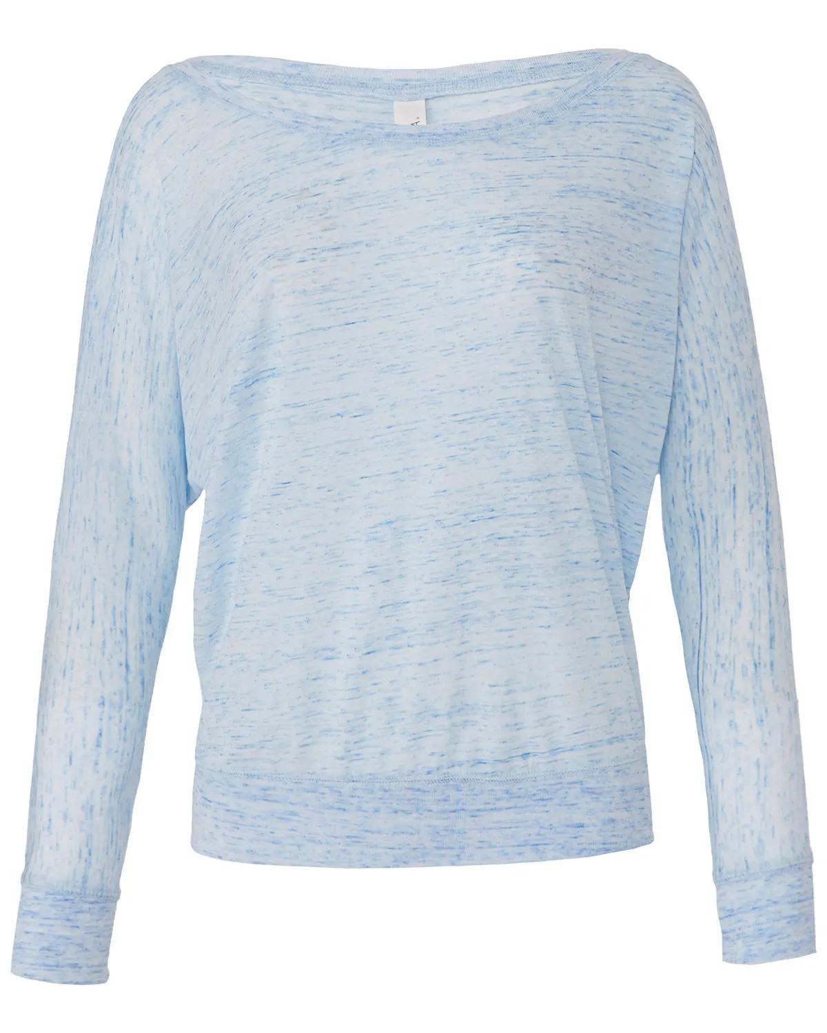 Ladies' Flowy Long-Sleeve Off Shoulder T-Shirt 28 of 45