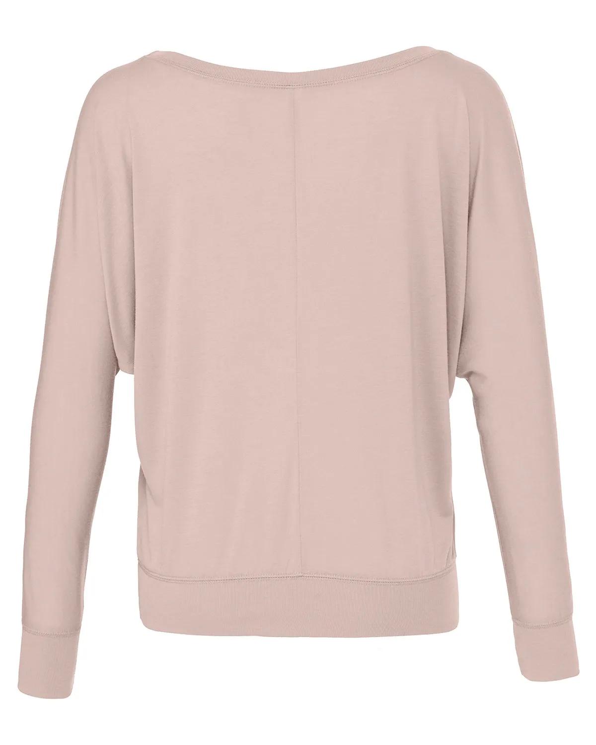 Ladies' Flowy Long-Sleeve Off Shoulder T-Shirt 20 of 45