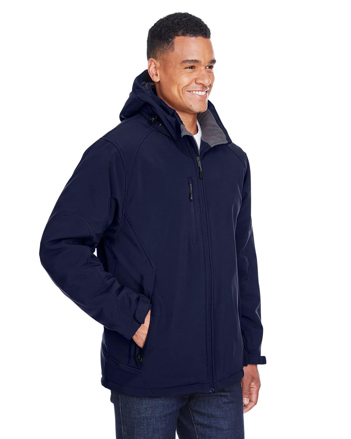 Men's Glacier Insulated Three-Layer Fleece Bonded Soft Shell Jacket with Detachable Hood 7 of 11