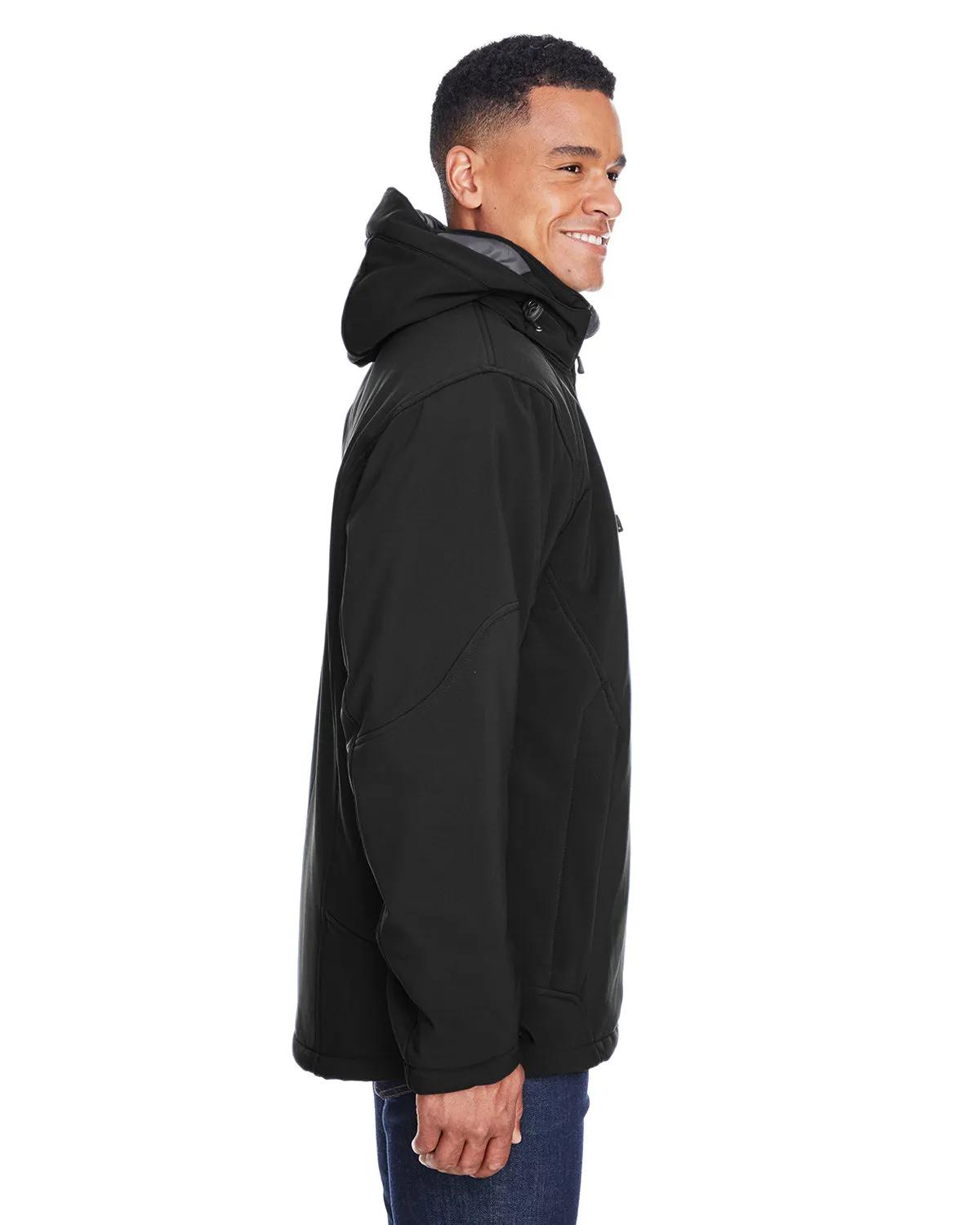 Men's Glacier Insulated Three-Layer Fleece Bonded Soft Shell Jacket with Detachable Hood 4 of 11