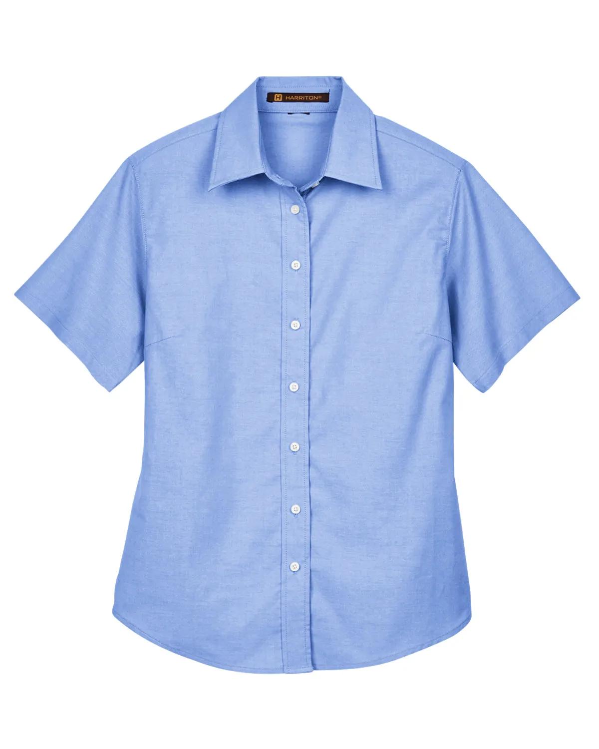 Ladies' Short-Sleeve Oxford with Stain-Release 3 of 12