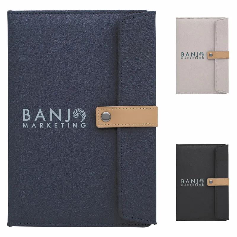 Good Value™ Two-Tone Journal with Leather Closure 10 of 18