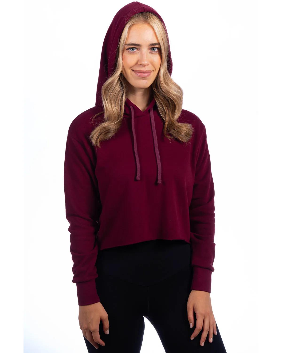 Ladies' Laguna Cropped Pullover Hooded Sweatshirt 20 of 31