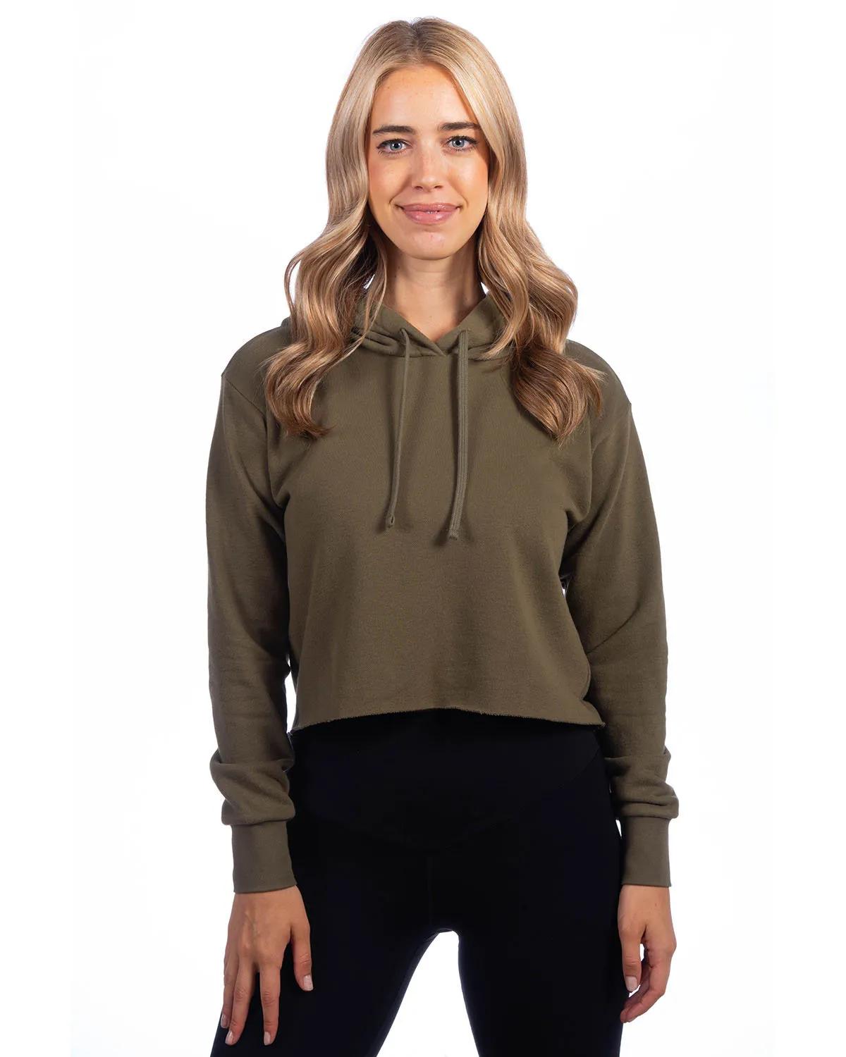 Ladies' Laguna Cropped Pullover Hooded Sweatshirt 5 of 31