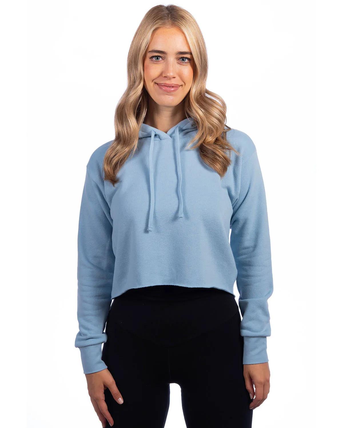 Ladies' Laguna Cropped Pullover Hooded Sweatshirt 6 of 31