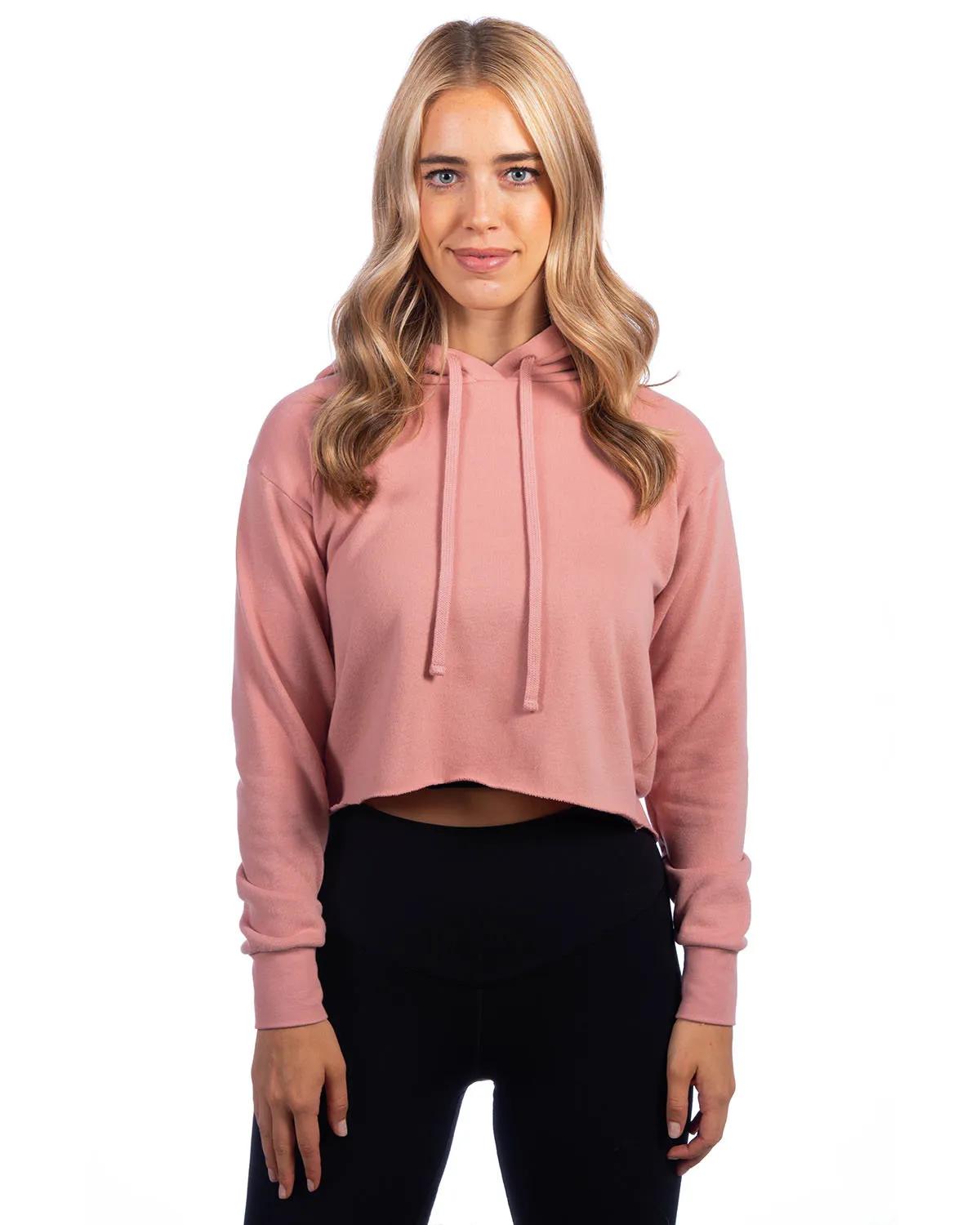 Ladies' Laguna Cropped Pullover Hooded Sweatshirt 4 of 31