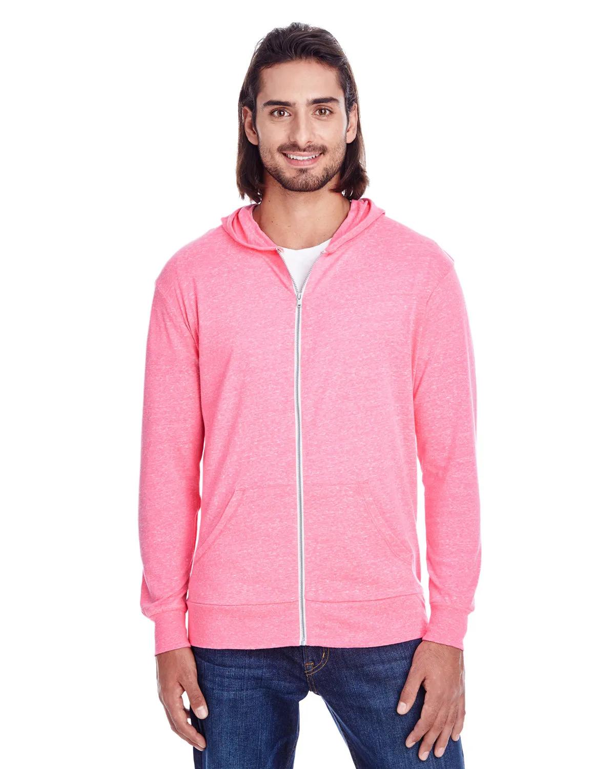 Unisex Triblend Full-Zip Light Hoodie 1 of 46