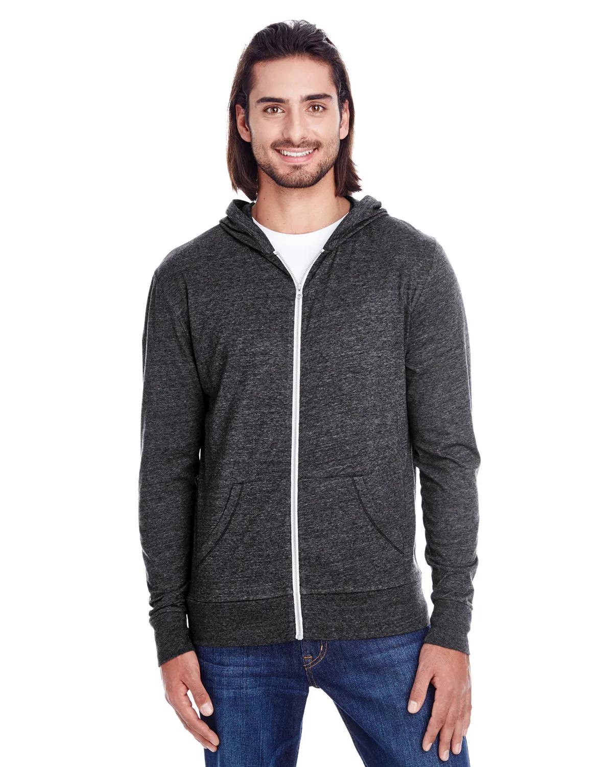 Unisex Triblend Full-Zip Light Hoodie 5 of 46