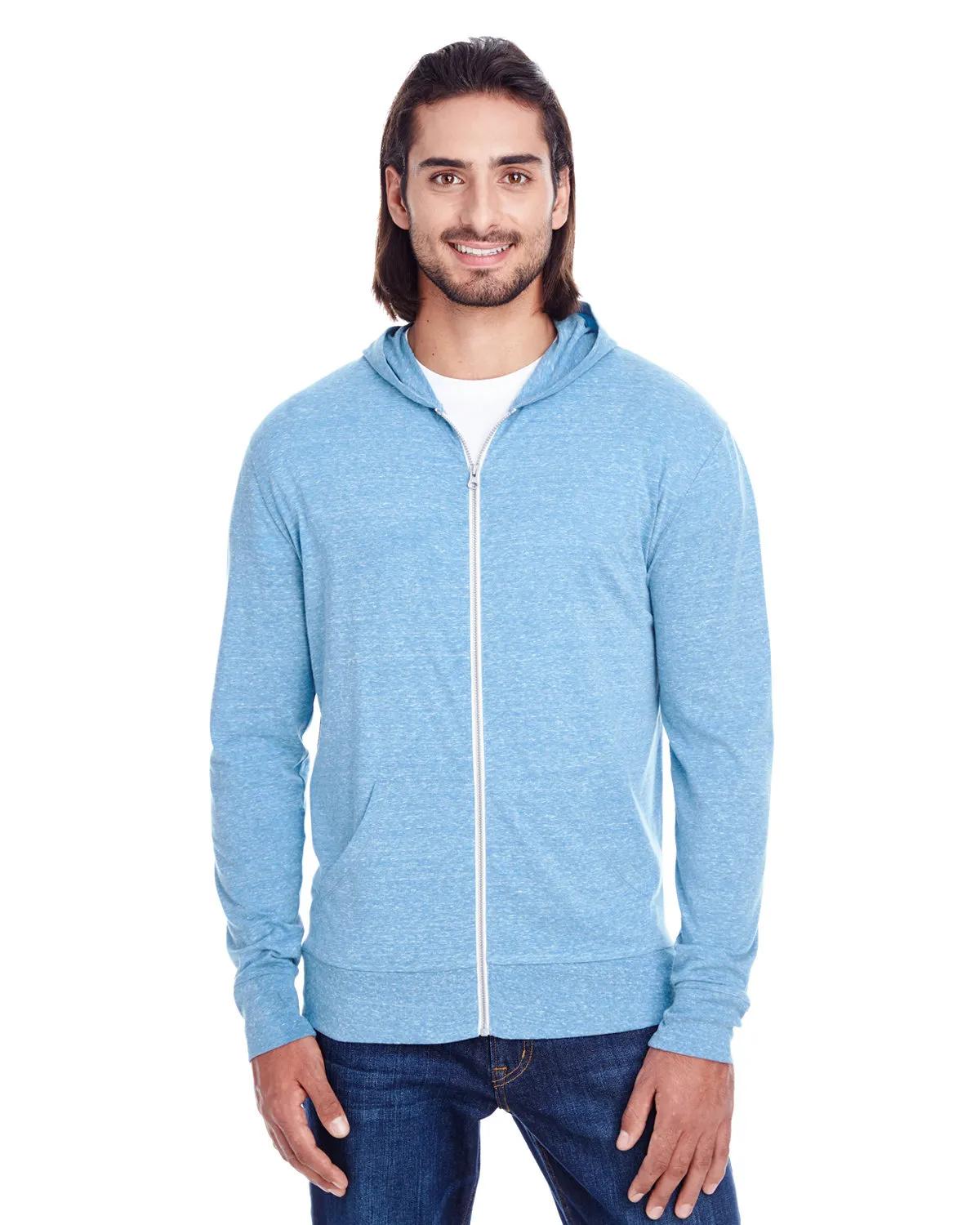 Unisex Triblend Full-Zip Light Hoodie 9 of 46