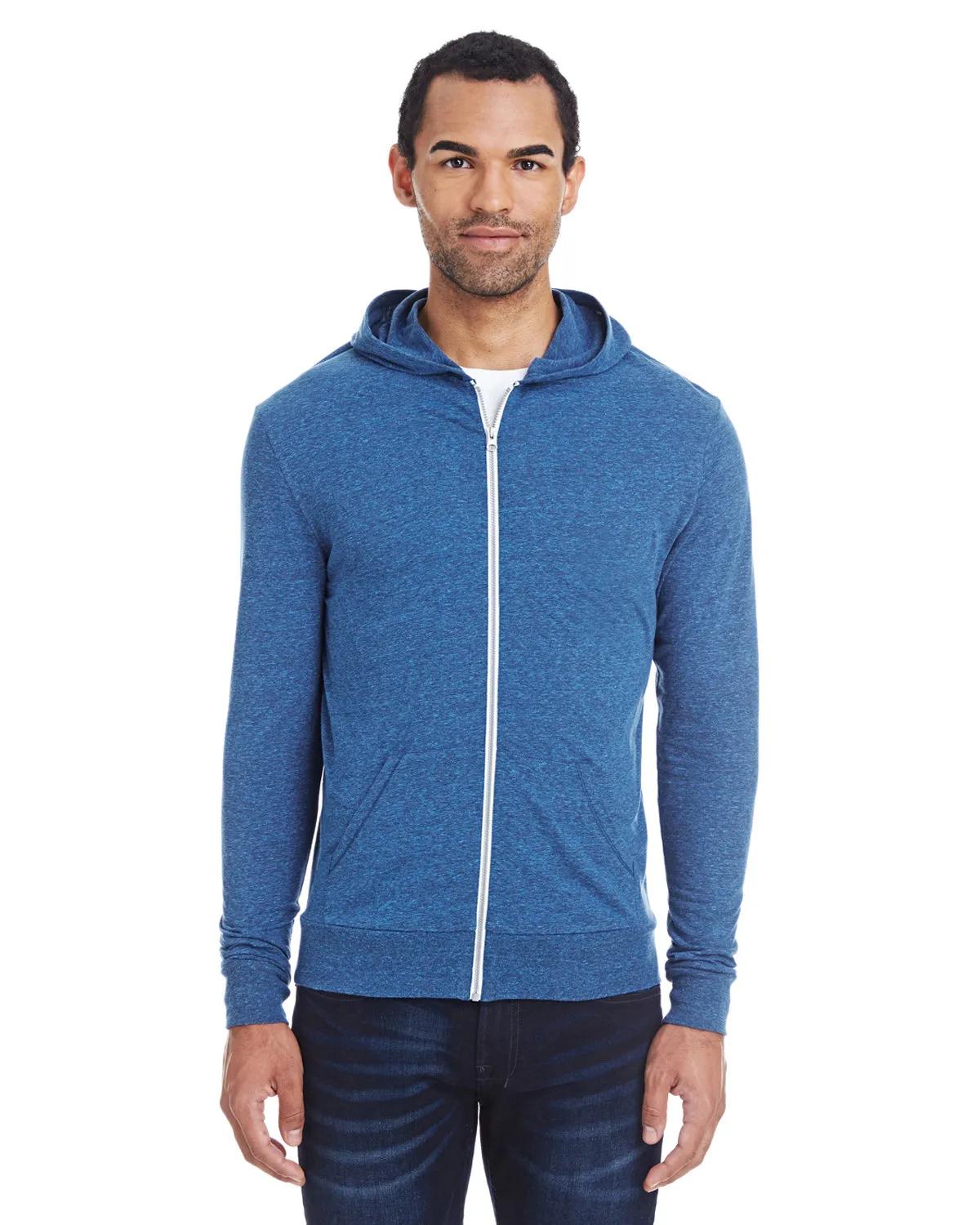 Unisex Triblend Full-Zip Light Hoodie 3 of 46