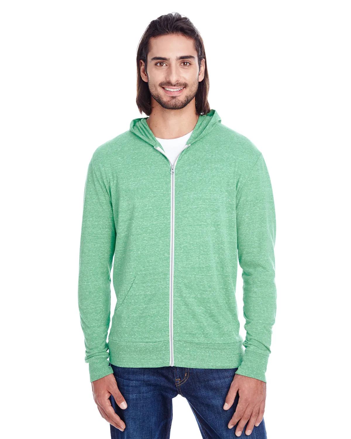 Unisex Triblend Full-Zip Light Hoodie 4 of 46