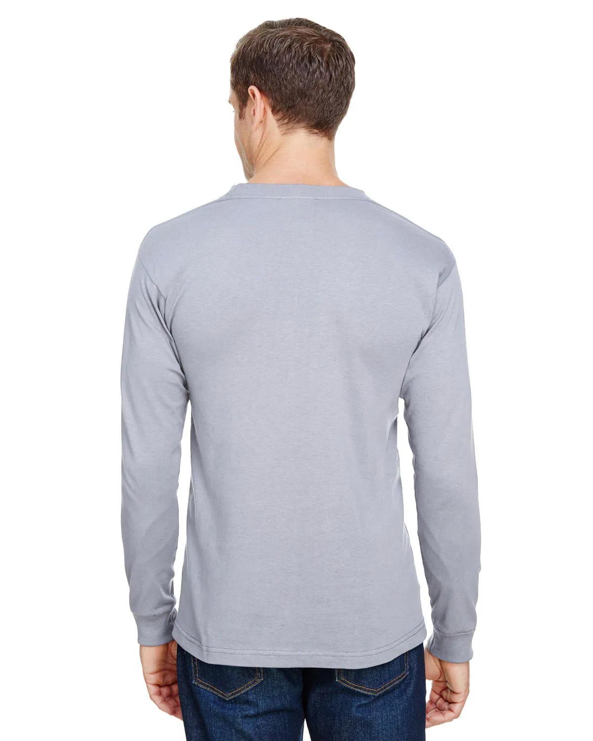Unisex USA Made Long-Sleeve Pocket T-Shirt 13 of 32