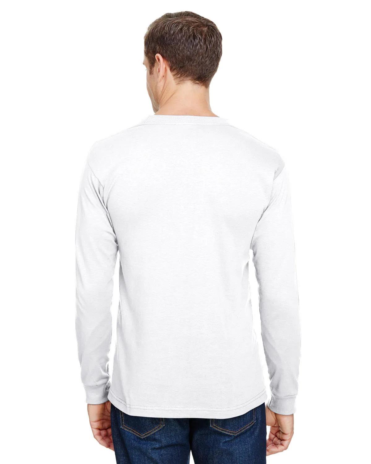 Unisex USA Made Long-Sleeve Pocket T-Shirt 13 of 32