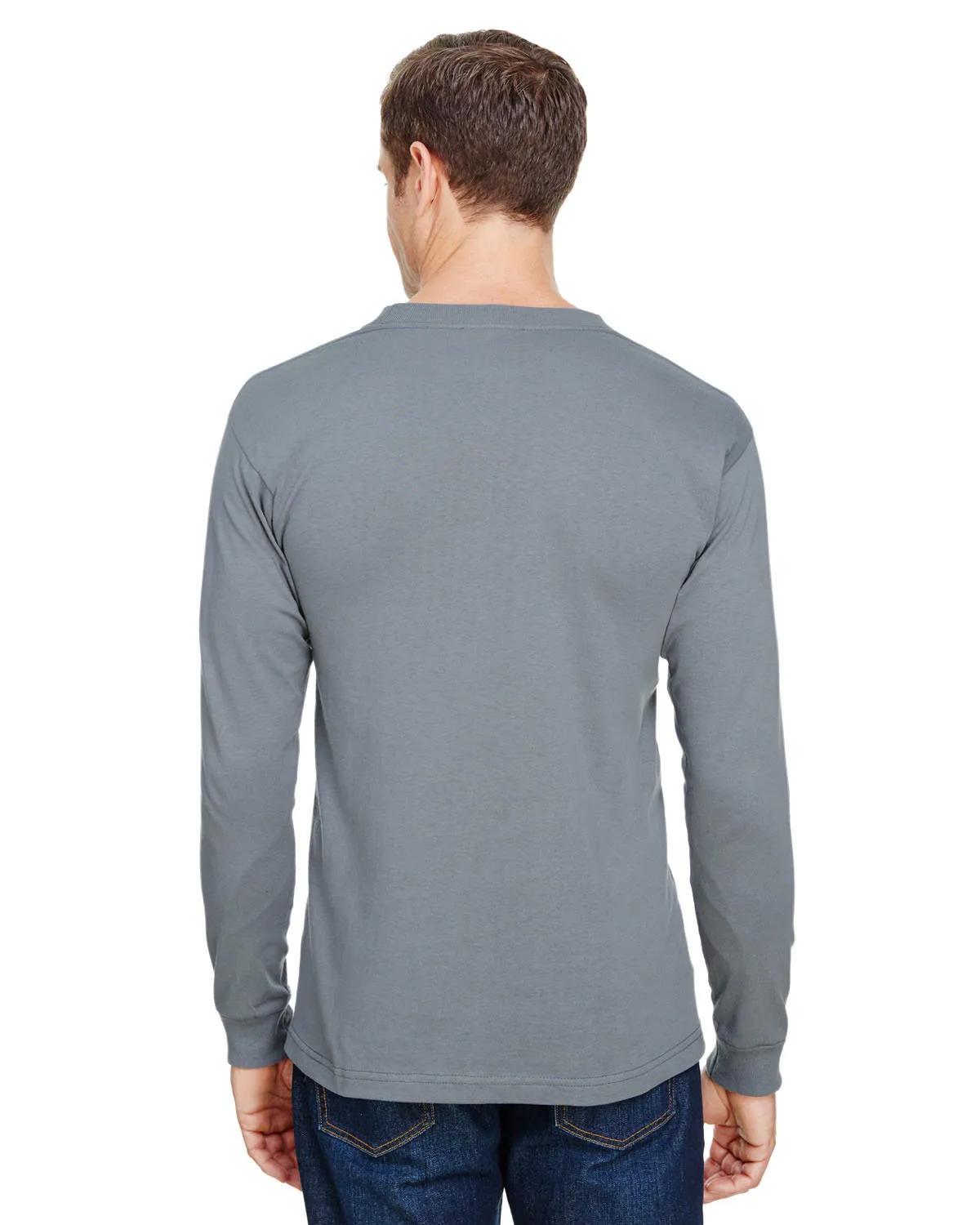 Unisex USA Made Long-Sleeve Pocket T-Shirt 17 of 32