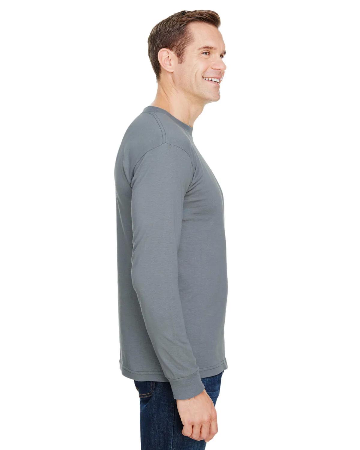 Unisex USA Made Long-Sleeve Pocket T-Shirt 18 of 32