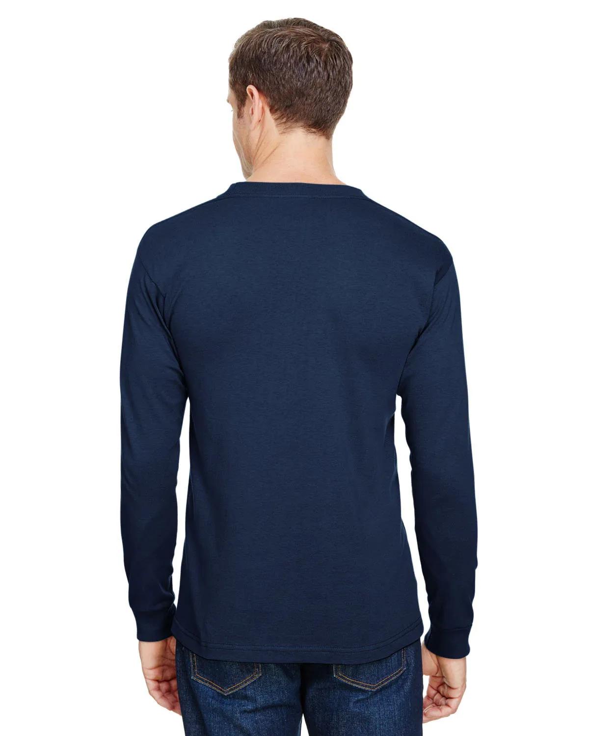 Unisex USA Made Long-Sleeve Pocket T-Shirt 14 of 32